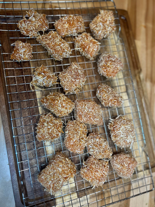 Coconut Crusted Salmon Nuggets