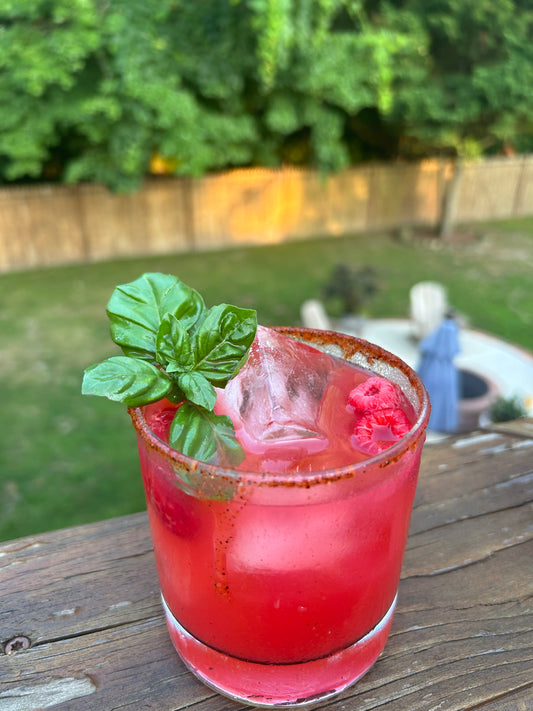 Raspberry Basil Margarita