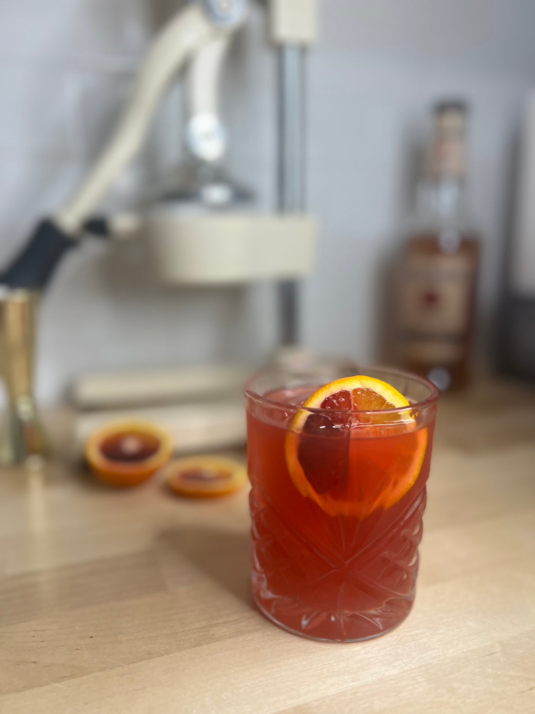 Blood Orange Bourbon Sour