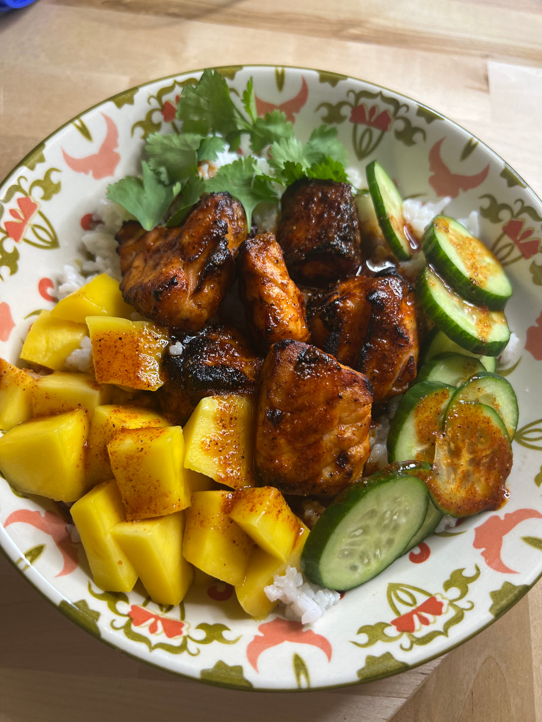 Honey Chili Lime Salmon Bowls