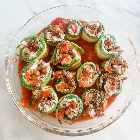 Zucchini Lasagna Roll Ups