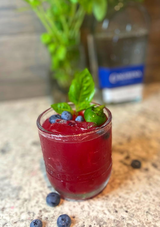 Blueberry Basil Margarita